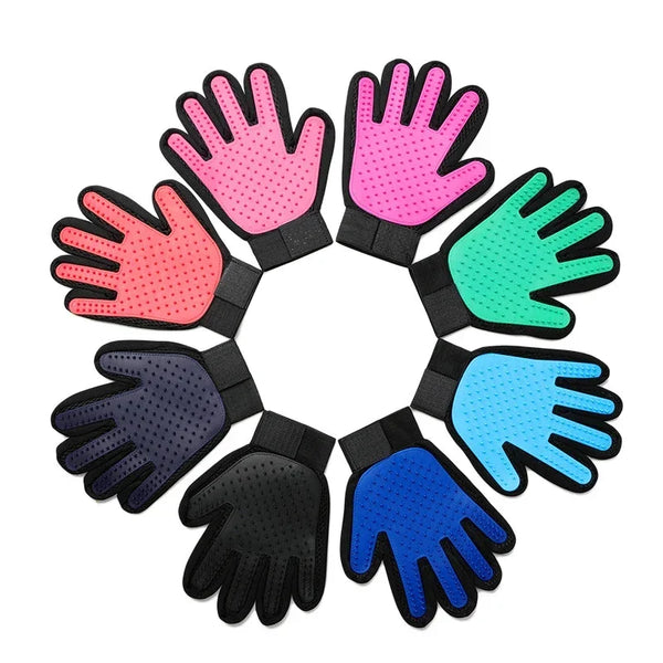 Gentle Pet Grooming Gloves