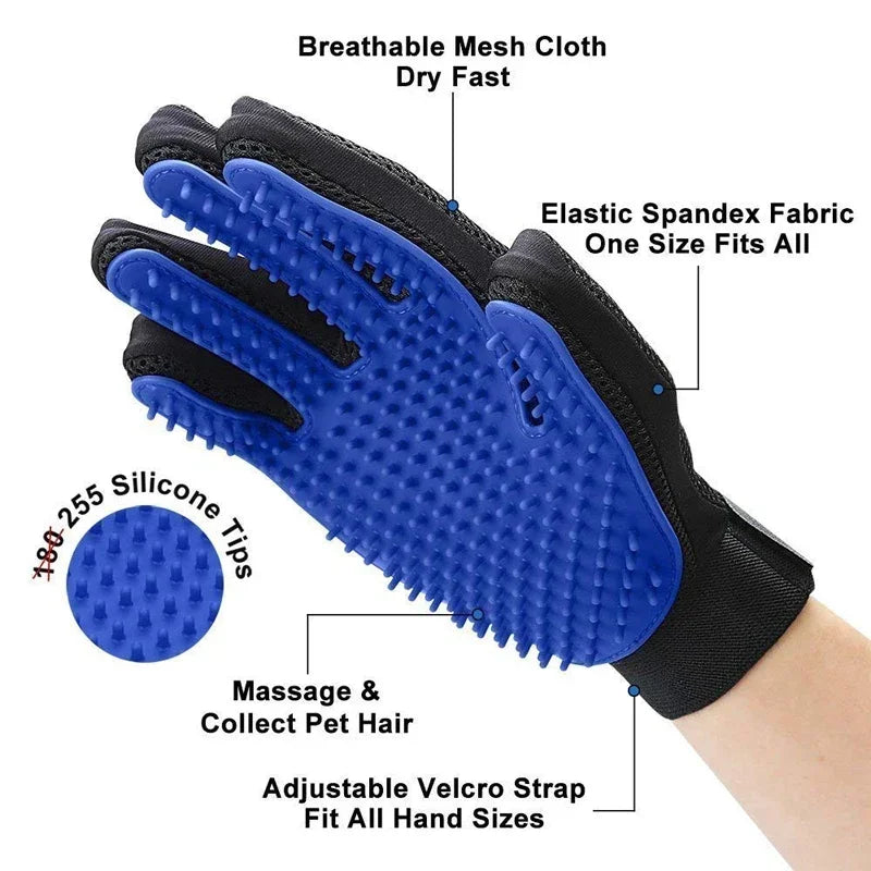 Gentle Pet Grooming Gloves