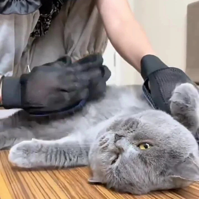 Gentle Pet Grooming Gloves